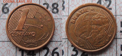 Бразилия 1 сентаво 2001 до 20.01 - 1 сентаво Браз