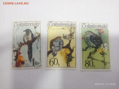 Чехословакия. птицы  1972 до 19.01.20 в 22.00 - P00115-090247