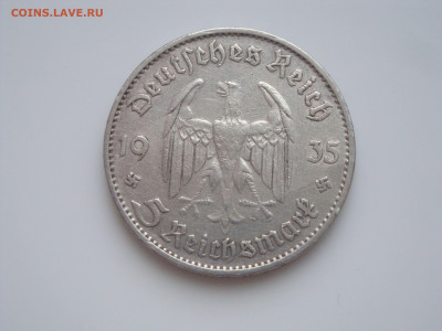 Третий Рейх, 5 Марок 1934 "D", Кирха до 17.01 - Кирха35D (2)_1