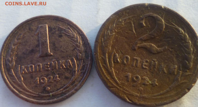 1,2 копейки 1924 на оценку - яяя11