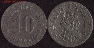 Кассель 10 пфеннигов 1919 до 22:00мск 17.01.20 - Кассель 10 пфеннигов 1919 (продажа)
