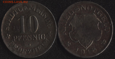 Пфорцхайм 10 пфеннигов 1918 до 22:00мск 17.01.20 - Пфорцхайм 10 пфеннигов 1918 (продажа)