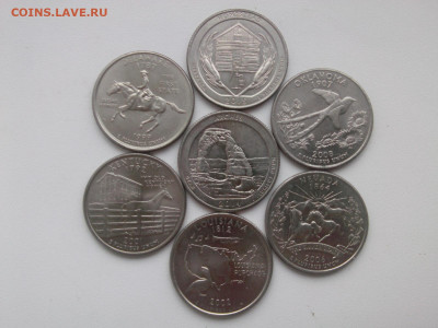 25 ¢еnts штаты -5 шт., парки -2 шт.  до 22.01.20 г. - IMG05631
