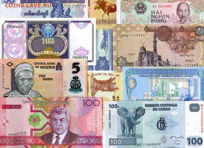 Коллекция 100 иностранных банкнот. до 22.01. в 22:00 мск. - 5-----