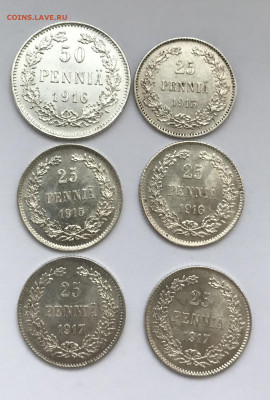 25 пенни 1913-1917 гг и 50 пенни 1916г, оценка - BD418B5B-E880-4646-A580-9C8E5E0C5BCA