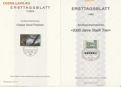 Листы первого дня Ersttagsblatt 6 шт. 4. до 19.01. в 22.00 - IMG_20200117_0029