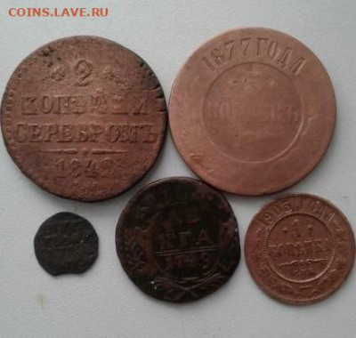 5 медных монет(лот N1). До 24.01.20  22:00 - image