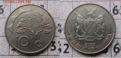 Намибия 10 центов 2009 до 24.01 - намибия 10 с