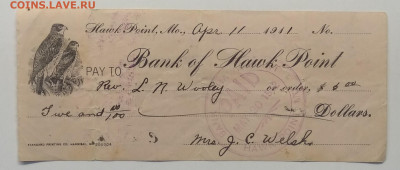 Чек банка США 1911 г.до 24.01. в 22.00 м - IMG_20200117_114308