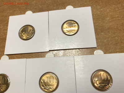 10коп 1998СП UNC 5шт в холдерах  24.01.20г - IMG_6681