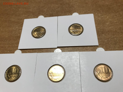 10коп 1998СП UNC 5шт в холдерах  24.01.20г - IMG_6684