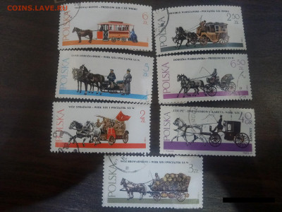 Марки Польша Конные экипажи  1965г. до 23.01в22.00 - P00115-203001