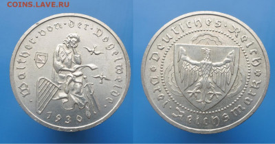 Веймар 3 марки 1930г Фогельвейде до 22.01. 22-00 мск - 10