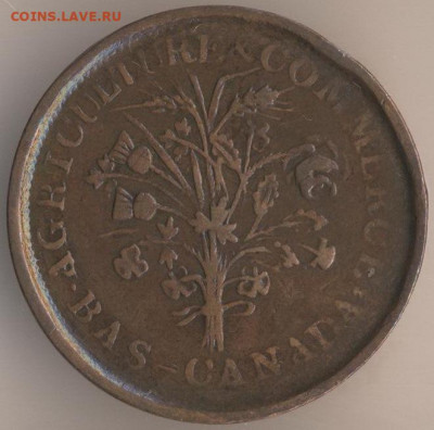 Канада токен 1837 - 38 ;1850 ; 1844. - 78