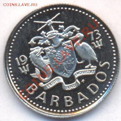 Барбадос 10 центов 1973 г.До 15.08.11 г. 21-00 МСК. - Барбадос