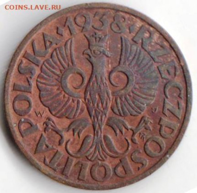 Польша 2 гроша 1938 г. до 24.00 26.01.20 г. - 023