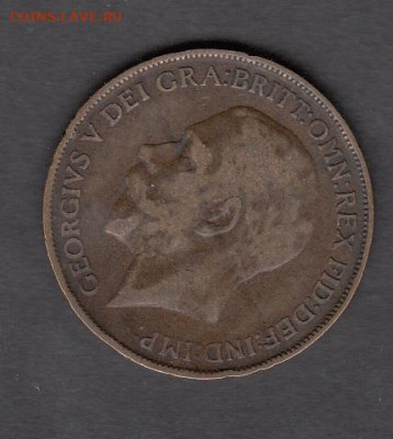 Великобритания 1911 1 пенни до 25 01 - 34а