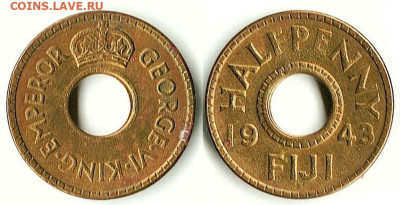 Фиджи - Фиджи 1.2 пенни 1943 S KM-14a