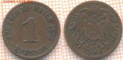 Германия 1 пфенниг 1895 J г., до 27.01.2020 г. 22.00 по Мо - Германия 1 пфенниг 1895 8780