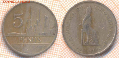 Колумбия 5 песо 1980 г., до 27.01.2020 г. 22.00 по Москве - Колумбия 5 песо 1980 7463