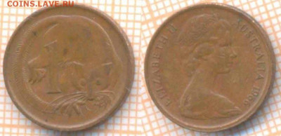 Австралия 1 цент 1966 г. , до 27.01.2020 г. 22.00 по Москве - Австралия 1 цент 1966  8750