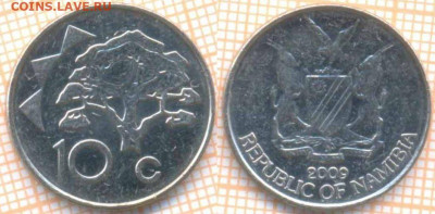 Намибия 10 центов 2009 г. , до 27.01.2020 г. 22.00 по Москве - Намибия 10 центов 2009 8751