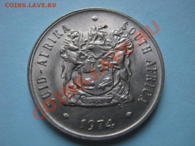 Южная Африка 20 центов 1974 Герб  до 16.08 в 21.00 М - IMG_0020