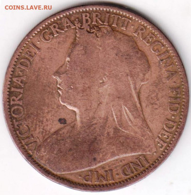 Великобритания 1 пенни 1896 г. до 24.00 27.01.20 г. - 040