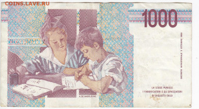 ИТАЛИЯ - 1000 ЛИР 1990 г. до 27.01 в 22.00 - IMG_20200120_0016