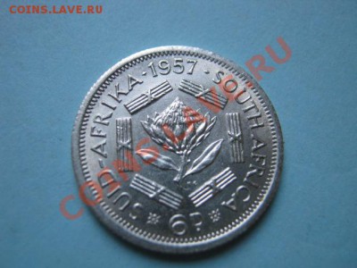 Южная Африка 6 пенсов 1957 серебро до 16.08 в 21.00 М - IMG_0127