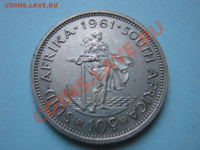 Южная Африка 10 центов 1961 серебро до 16.08 в 21.00 М - IMG_0129