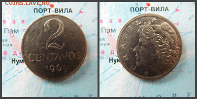 Бразилия 2 сентаво, 1969 - 19