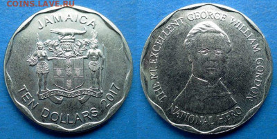 Ямайка - 10 долларов 2017 года до 29.01 - Ямайка 10 долларов, 2017