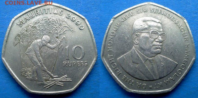 Маврикий - 10 рупий 2000 года до 29.01 - Маврикий 10 рупий, 2000
