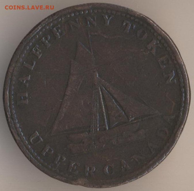 Канада токен 1837 - 38 ;1850 ; 1844. - 93