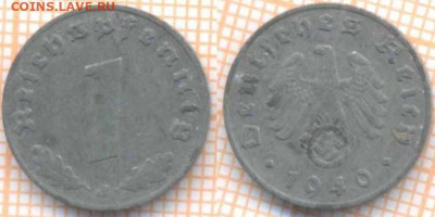 Германия 1 пфенниг 1940 J г., до 28.01.2020 г. 22.00 по Моск - Германия 1 пфенниг 1940 8787