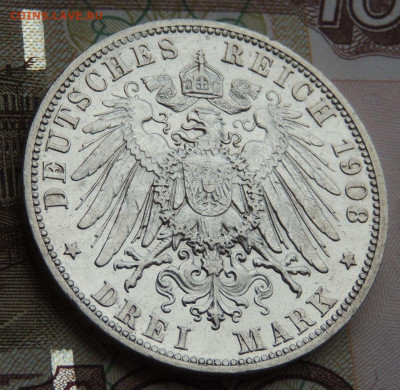 3 марки 1908г. Пруссия: Вильгельм II до 27 января - DSCN9643.JPG