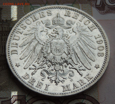 3 марки 1908г. Пруссия: Вильгельм II до 27 января - DSCN9639.JPG