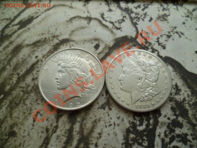 Доллары США 1921, 1922 годы, серебро, до 22-00 19.08.2011 - P1010568.JPG