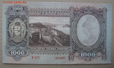 1943,  Венгрия,  1000 Pengo aUNC редкая бона до 29.01.20 - DSCF7739.JPG