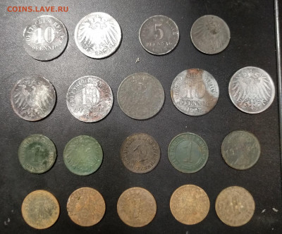 19 монет РЕЙХА, с 1875-1943, разные.  до 27.01.20, (23-59 м) - IMG_20200124_222831