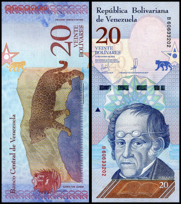 Венесуэла 20 боливаров 2018 г. UNC. до 29.01. в 22:00 мск. - 20__2018