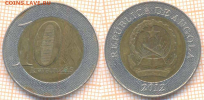 Ангола 10 кванза 2012 г., до 29.01.2020 г. 22.00 по Москве - Ангола 10 кванза 2012 8809