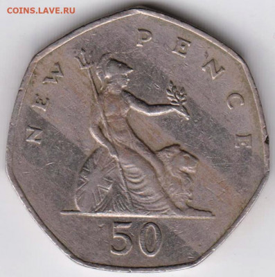 Великобритания 50 пенсов 1981 г. до 24.00 01.02.20 г. - 118