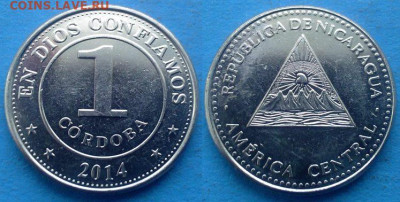 Никарагуа - 1 кордоба 2014 года до 1.02 - Никарагуа 1 кордоба, 2014