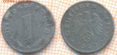 Германия 1 пфенниг 1942А г., до30.01.2020 г. 22.00 по Москв - Германия 1 пфенниг 1942 8833
