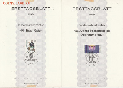 Листы первого дня Ersttagsblatt 6 шт. 4. до 29.01. в 22.00 - IMG_20200126_0021