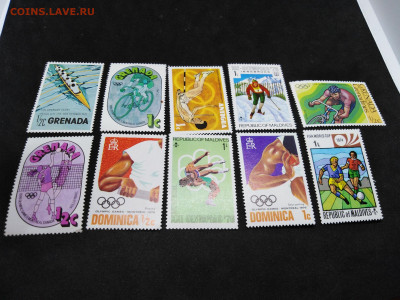 Марки на тему спорт. Чистые. до 2 фев 22.00МСК - VDABBwENAGc