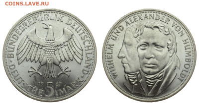 ФРГ. 5 марок 1967 г. Гумбольдт. До 29.01.20. - DSH_6437.JPG