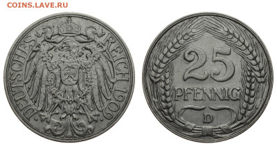 Германия. 25 пфеннигов 1909 г. До 29.01.20. - DSH_6483.JPG